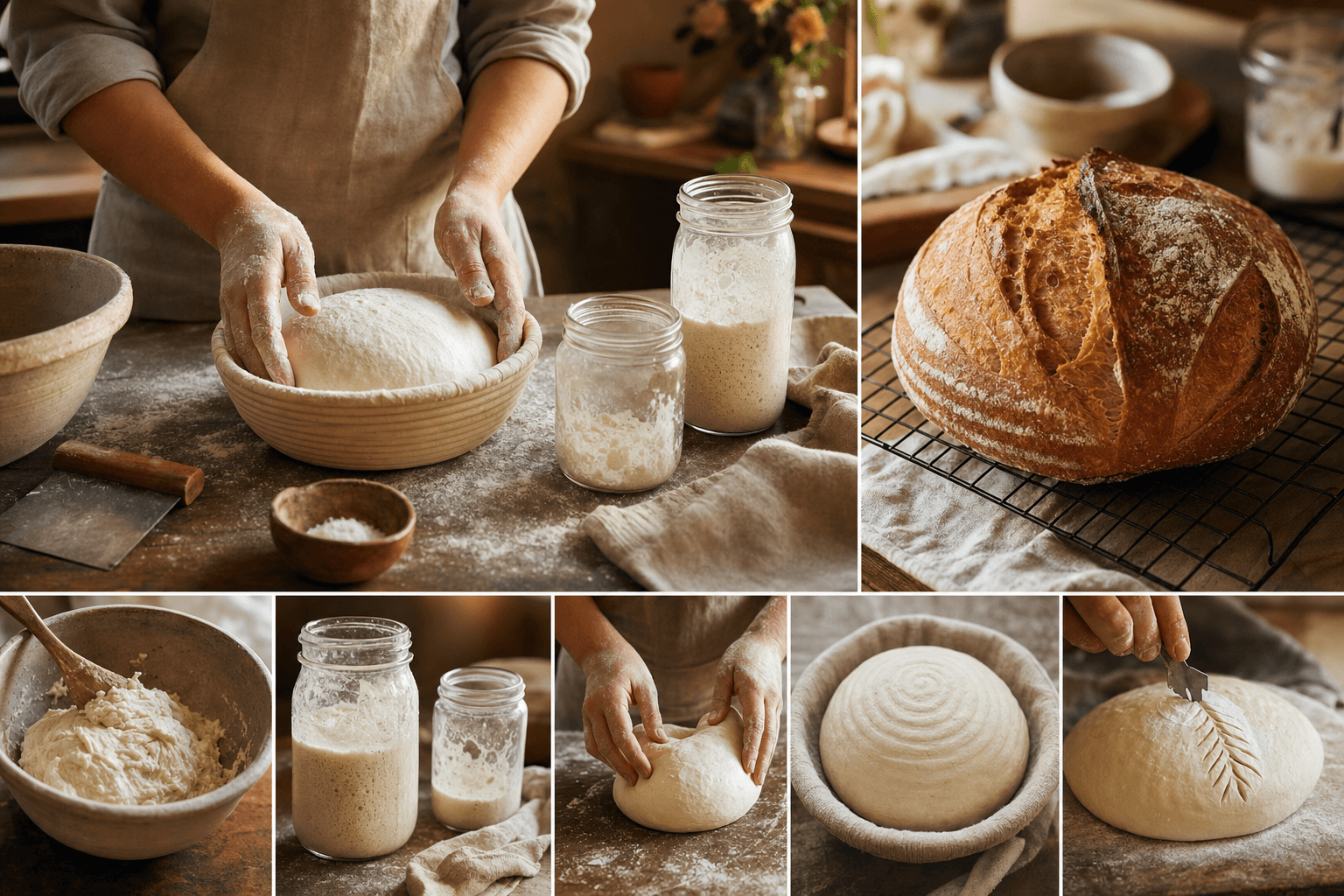 Baking Your First Sourdough Loaf: A Calm, Complete Walkthrough for Beginners